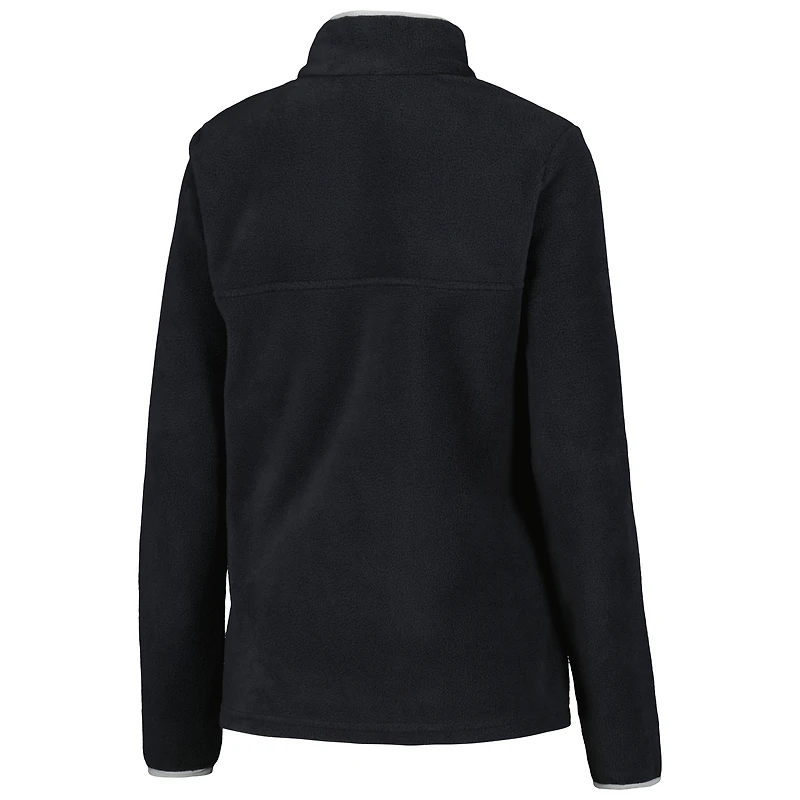 Veste noire à demi-pression Columbia Flyers de Philadelphie Benton Springs pour femmes