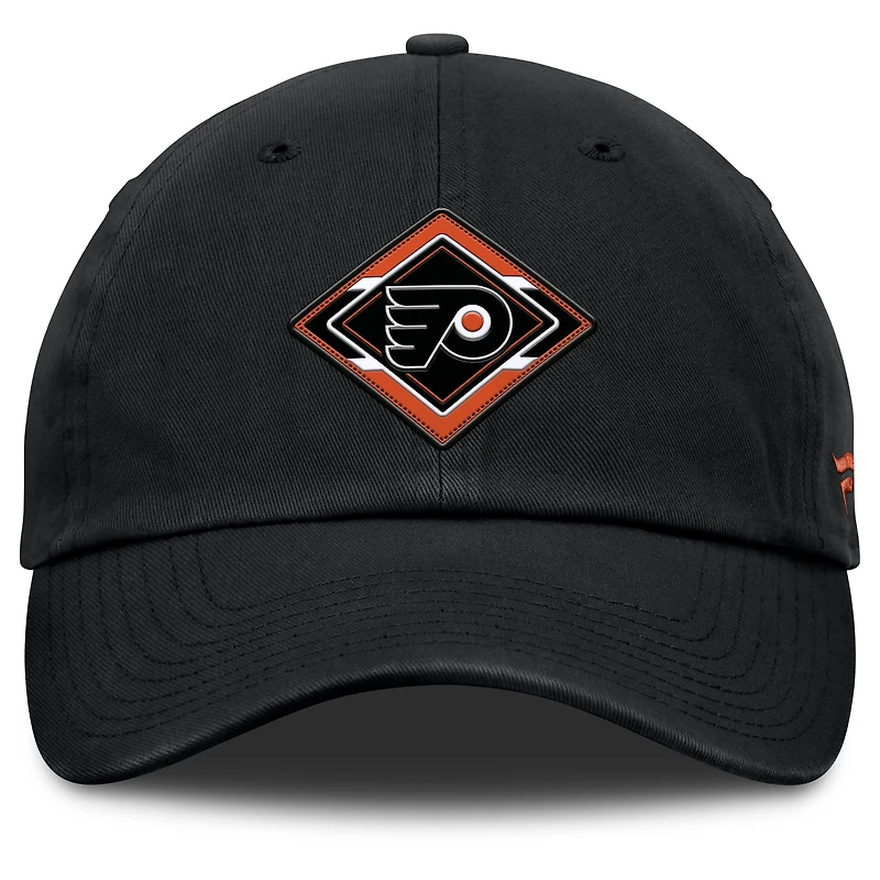 Casquette ajustable authentique Pro Rink des Flyers de Philadelphie pour femmes Fanatics noire