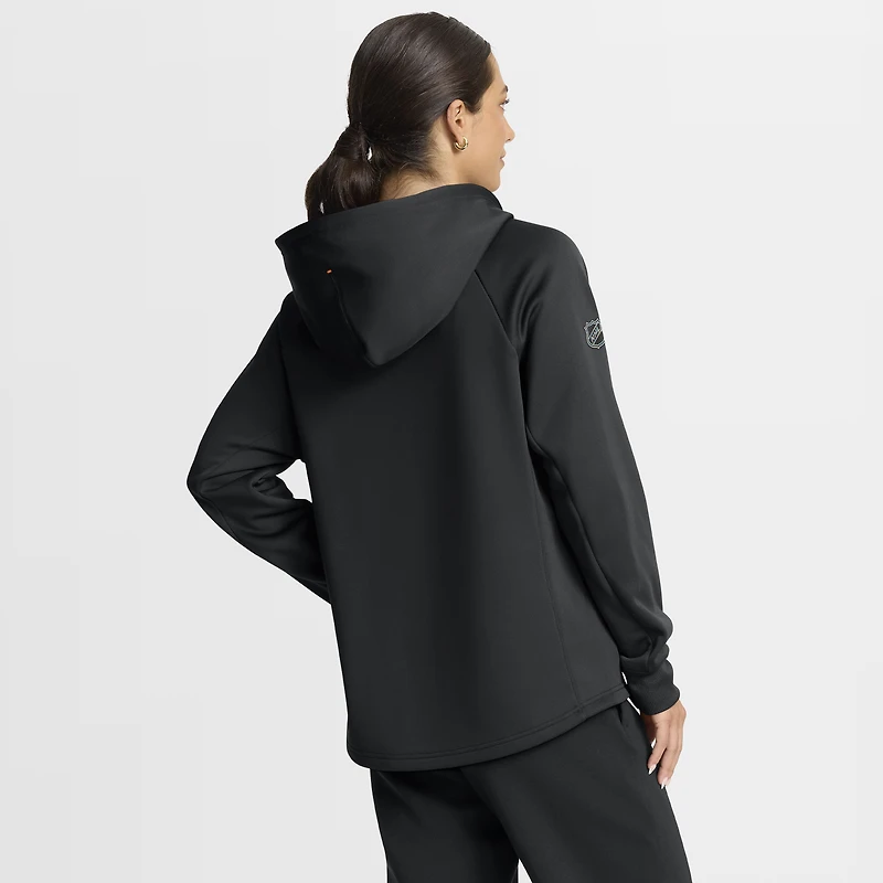 Sweat à capuche zippé entièrement Authentic Pro Rink pour femme Fanatics Black Philadelphia Flyers