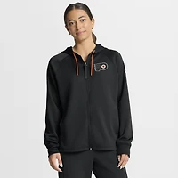 Sweat à capuche zippé entièrement Authentic Pro Rink pour femme Fanatics Black Philadelphia Flyers