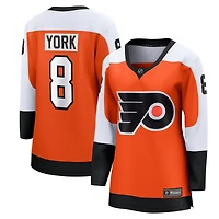 Maillot de joueur échappé à domicile Fanatics Cam York Orange des Flyers Philadelphie pour femmes