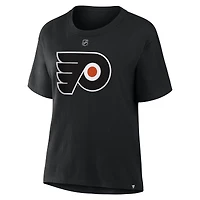 T-shirt noir authentique avec nom et numéro Stack des Flyers de Philadelphie pour femmes, Fanatics Matvei Michkov