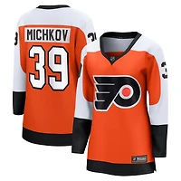 Maillot domicile orange des Flyers de Philadelphie pour femmes, modèle Matvei Michkov Fanatics.