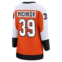 Women's Fanatics Matvei Michkov Orange Philadelphia Flyers Home Premier Breakaway Player Jersey