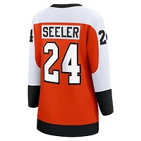 Maillot de joueur échappé à domicile des Fanatics Nick Seeler Flyers Philadelphie, orange, pour femmes