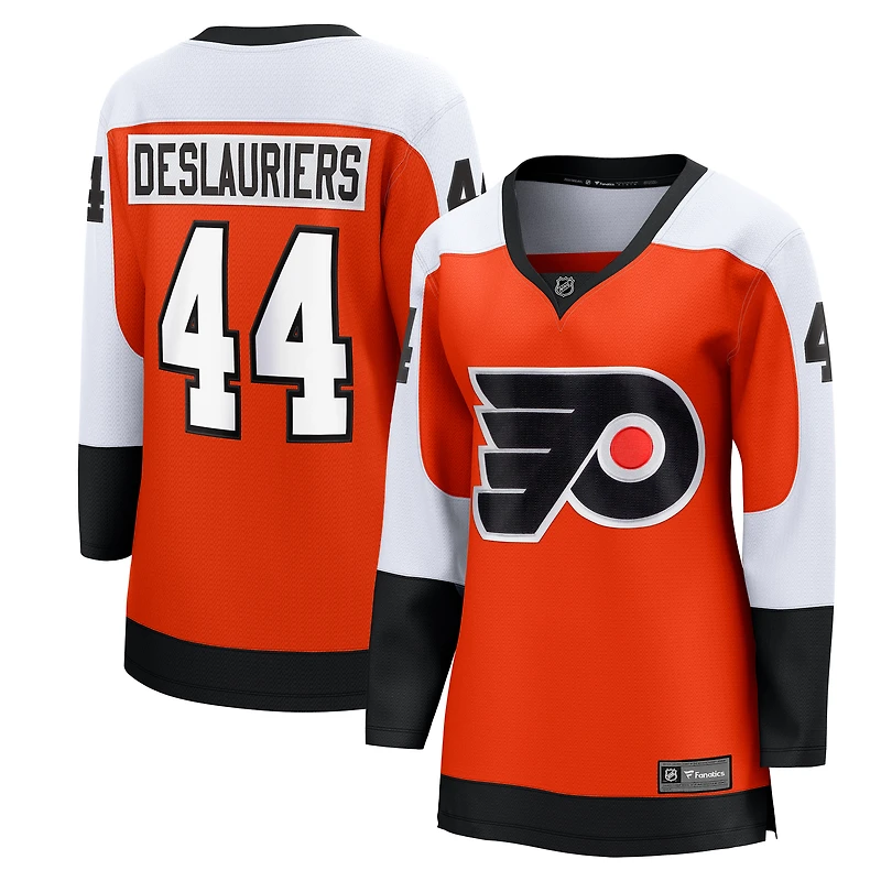 Fanatics pour femmes Nicolas Deslauriers Orange Philadelphia Flyers Maillot de joueur échappé à domicile