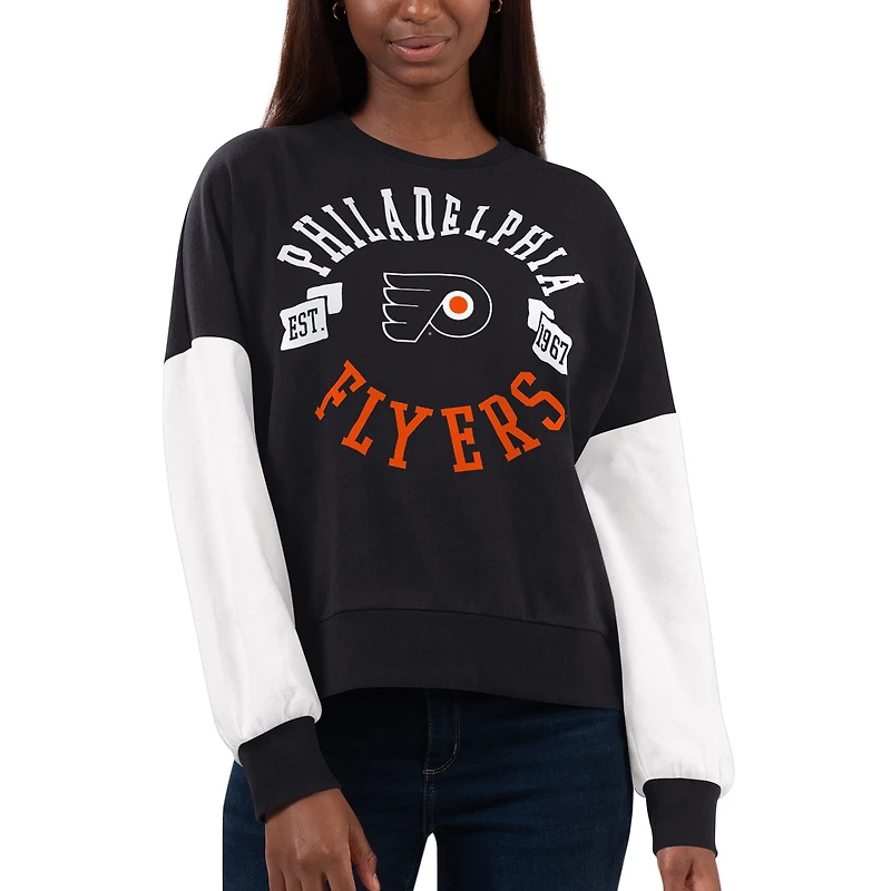 Women's G-III 4Her by Carl Banks Black Philadelphia Flyers Team Pride Pullover Sweatshirt