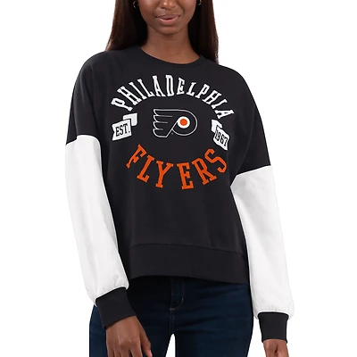 Women's G-III 4Her by Carl Banks Black Philadelphia Flyers Team Pride Pullover Sweatshirt
