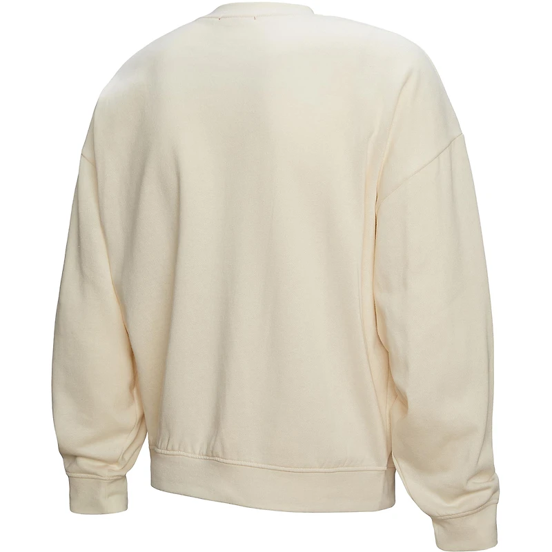 Women's Mitchell & Ness  Cream Philadelphia Flyers Logo 3.0 Pullover Sweatshirt