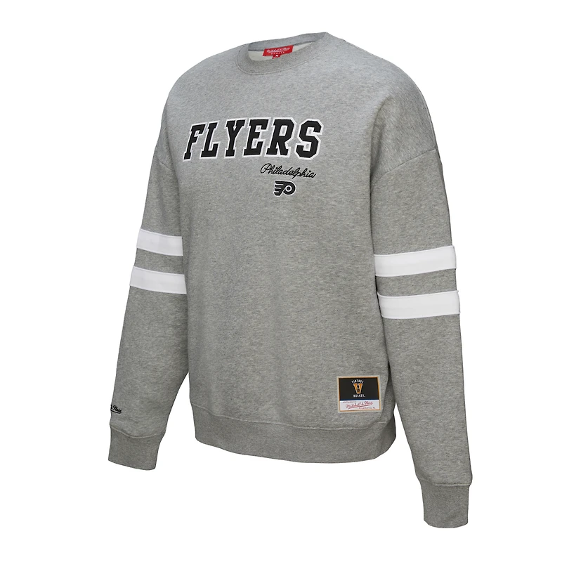 V100492 Flyers NHL Mitchell & Ness SP25 T-shirt léger à col ras du cou pour femme SWTLADCRW FC10147-PFLGYHT #3