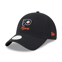 Women's New Era  Black Philadelphia Flyers Preppy Team 9TWENTY Adjustable Hat