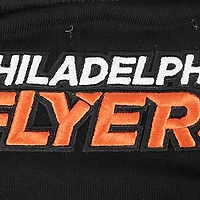 Sweat-shirt court noir Pro Standard pour femme avec code régional des Flyers de Philadelphie