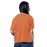 Women's Starter Heather Orange Philadelphia Flyers Oversized Hall of Fame T-Shirt