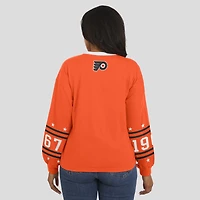 Women's WEAR by Erin Andrews Orange Philadelphia Flyers Long-Sleeve Sport T-Shirt