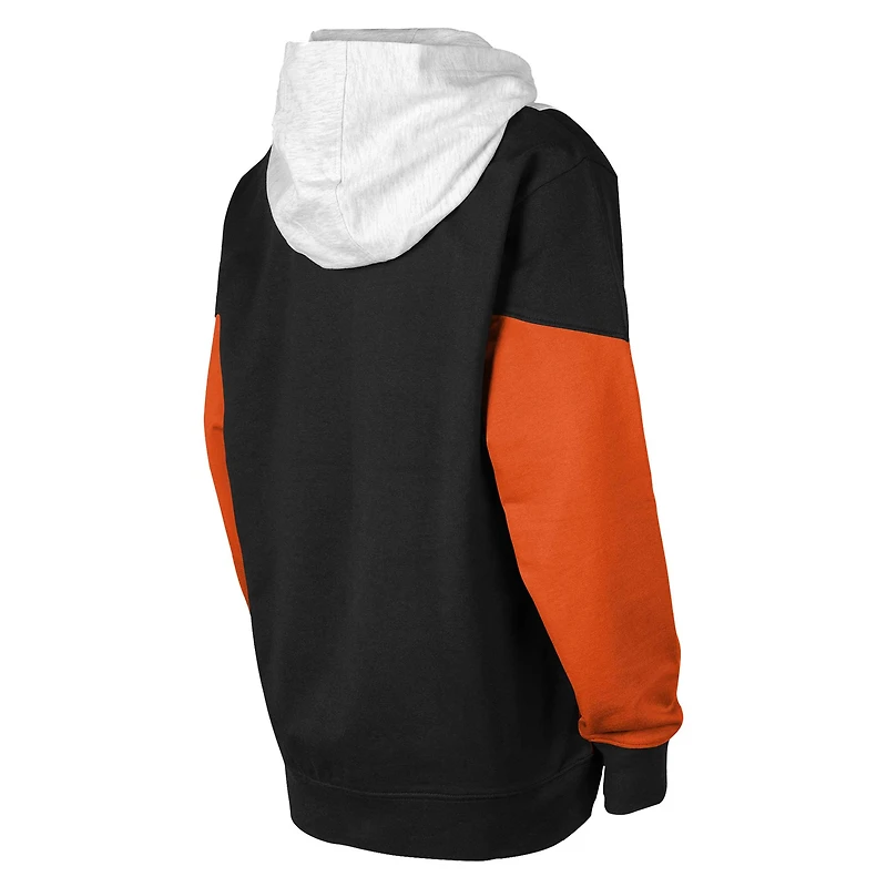 Sweat à capuche en polaire pour jeunes des Flyers de Philadelphie, cendre/noir, Ligue champions