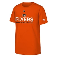 Youth Fanatics Orange Philadelphia Flyers Authentic Pro Wordmark T-Shirt