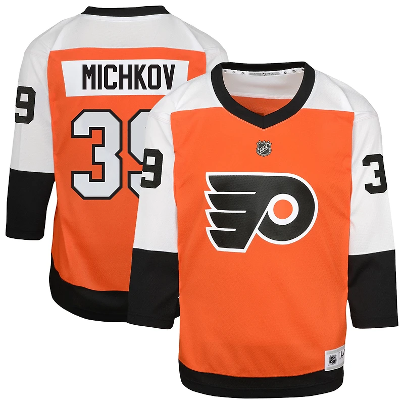 Maillot de joueur réplique orange à domicile des Flyers Philadelphie Matvei Michkov pour jeunes