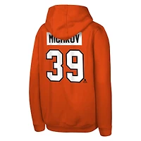 Sweat à capuche orange avec nom et numéro de joueur des Flyers Philadelphie pour jeunes Matvei Michkov