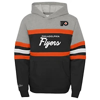 Youth Mitchell & Ness Black Philadelphia Flyers Head Coach Pullover Hoodie