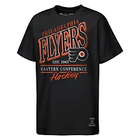 T-shirt Mitchell & Ness noir pour jeunes, édition spéciale « Philadelphia Flyers Called Up »
