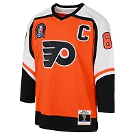 Youth Mitchell & Ness Eric Lindros Orange Philadelphia Flyers 1996/97 Power Play 2.0 Player Jersey with Captain Patch