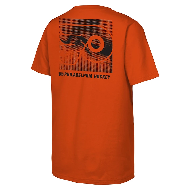 T-shirt orange pour jeunes avec logo Atmosphere des Flyers de Philadelphie