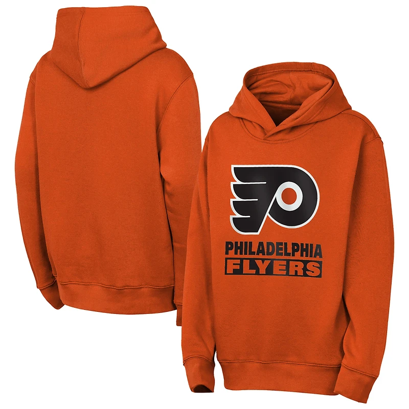 Youth Outerstuff  Classic Orange Philadelphia Flyers Back to Basics Hoodie