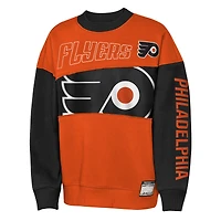 Sweat-shirt Impact Player orange/noir des Flyers de Philadelphie pour jeunes Outerstuff