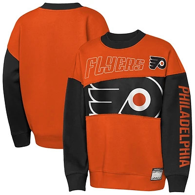 Youth Outerstuff  Orange/Black Philadelphia Flyers Impact Player Sweatshirt
