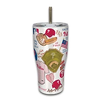 Verre à vin en acier inoxydable Icon des Philadelphia Phillies de 30 oz