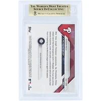 Carte Aaron Nola Philadelphia Phillies 2025 Topps Now Road to Opening Day #OD-185 Authentifiée BGS 10 - Sous-notes 10,10,10,9,5
