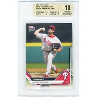 Aaron Nola Philadelphia Phillies 2025 Topps Now Road to Opening Day #OD-185 BGS Authenticated 10 Card - 9.5,10,10,10 Subgrades