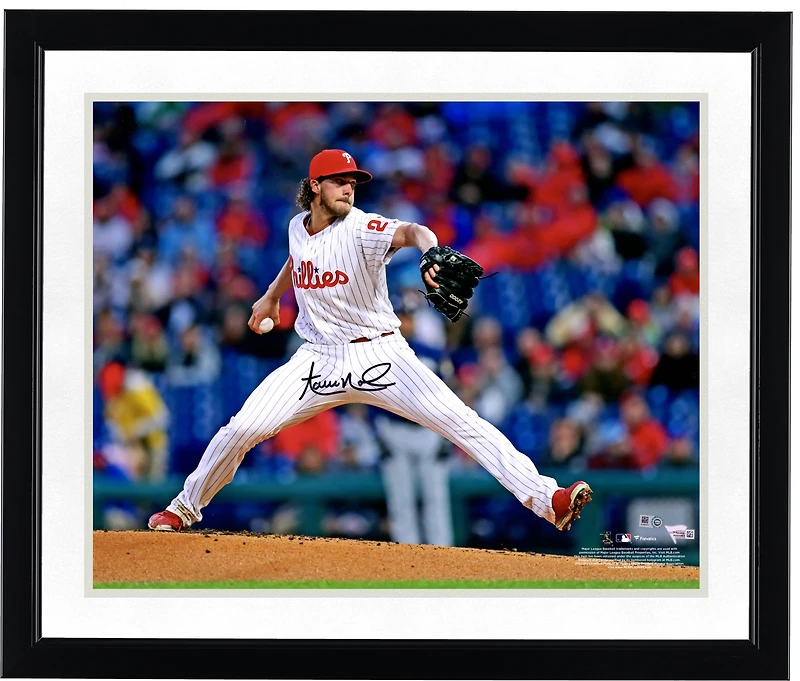Aaron Nola Philadelphia Phillies Autographed 16" x 20" Leg Up Photograph