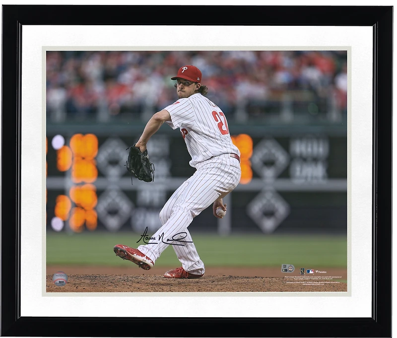 Aaron Nola Philadelphia Phillies Autographed 16" x 20" Pitching Photograph