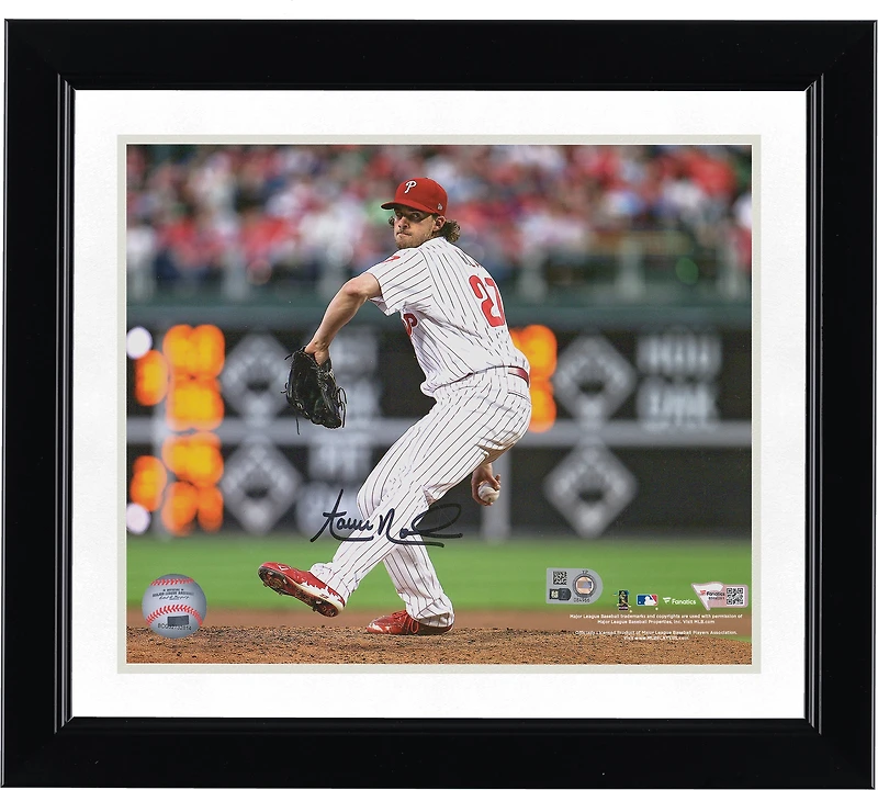 Aaron Nola Philadelphia Phillies Autographed 8" x 10" Pitching Photograph