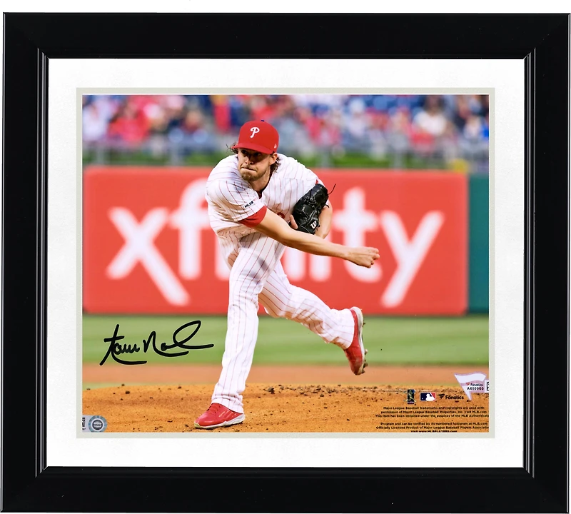 Aaron Nola Philadelphia Phillies Autographed 8" x 10" Throwing Photograph