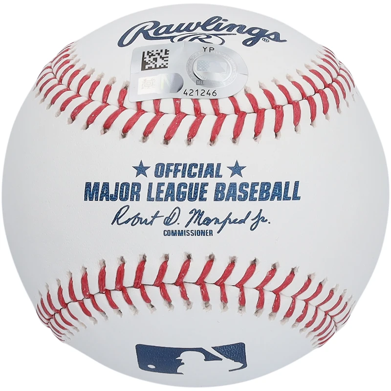 Ballon de baseball autographié par Aaron Nola des Philadelphia Phillies avec l'inscription « MLB Debut 7/21/15 »