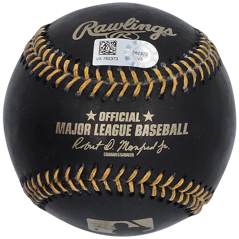 Casquette de baseball en cuir noir autographiée par Aaron Nola des Philadelphia Phillies