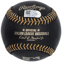 Casquette de baseball en cuir noir autographiée par Aaron Nola des Philadelphia Phillies