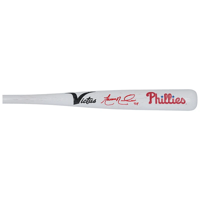 Aaron Nola Philadelphia Phillies Mini batte autographiée Victus Team ID