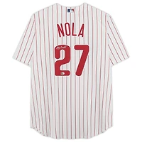 Aaron Nola Philadelphia Phillies Autographed White Nike Replica Jersey