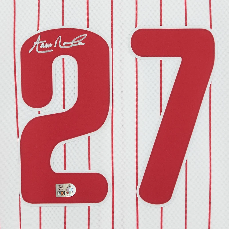 Aaron Nola Philadelphia Phillies Autographed White Nike Replica Jersey