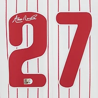 Aaron Nola Philadelphia Phillies Autographed White Nike Replica Jersey