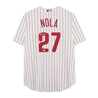 Aaron Nola Philadelphia Phillies Autographed White Nike Replica Jersey