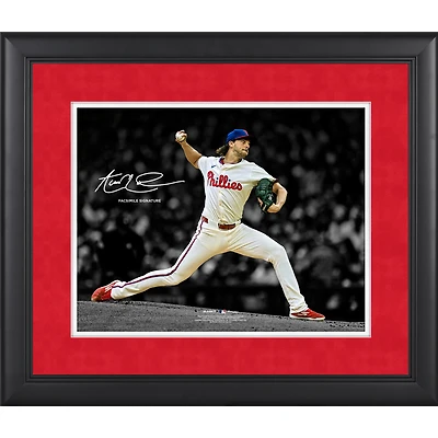 Aaron Nola Philadelphia Phillies Facsimile Signature Framed 11" x 14" Spotlight Photograph