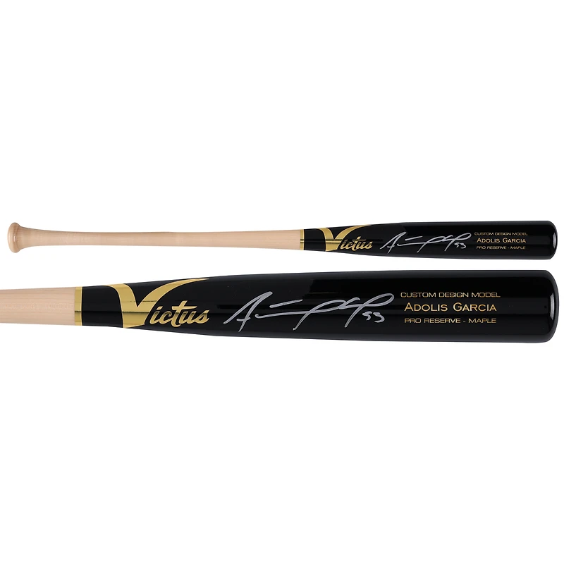 Bâton Victus Game Model autographié par Adolis García des Phillies de Philadelphie