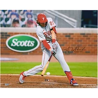 Alec Bohm Philadelphia Phillies Autographed 16" x 20" Hitting Photograph