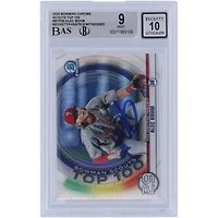 Alec Bohm Philadelphia Phillies Autographed 2020 Bowman Chrome Scouts Top 100 #BTP-29 Beckett Fanatics Witnessed Authenticated 9/10 Card