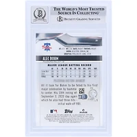 Alec Bohm Philadelphia Phillies autographié 2021 Bowman Platinum #20 Beckett Fanatics a été témoin d'une carte recrue authentifiée 10