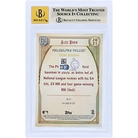 Alec Bohm Philadelphia Phillies Autographed 2021 Topps GQ #57 Beckett Fanatics Witnessed Authenticated 9.5/10 Rookie Card